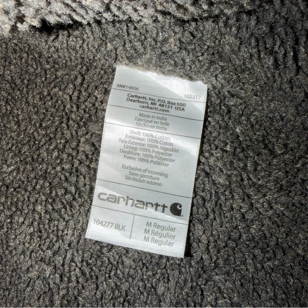 Carhartt mens Sherpa Lined Mock-neck Vest medium - Picture 8 of 8